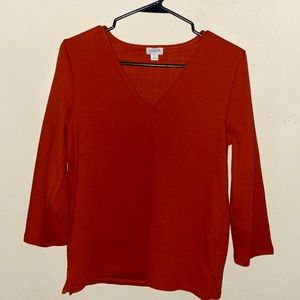 Like New! J. Crew 3/4 Sleeve Textured Blouse